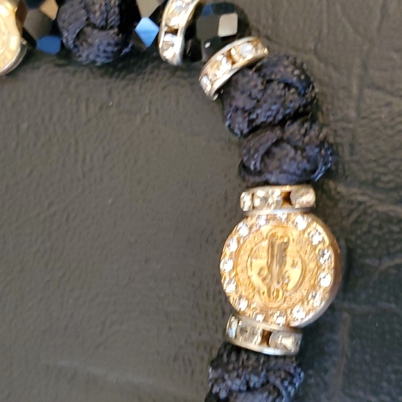 Set of Three Elastic Bracelets in Red, Black and Blue - Picture 8 of 8